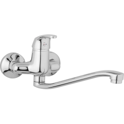 Nástenná drezová a umývadlová batéria SLIM, rozteč 100 mm, S ramienko 300 mm