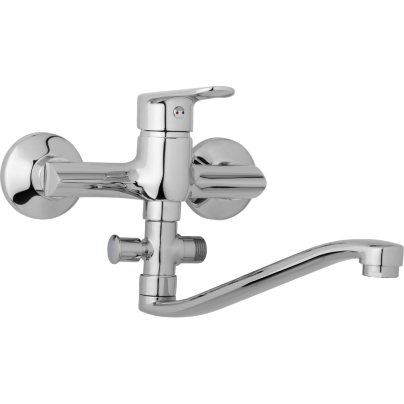 Nástenná umývadlová a sprchová batéria FINERY, rozteč 150 mm, bez príslušenstva, ramienko 250 mm