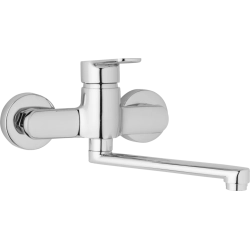 Nástěnná dřezová a umyvadlová baterie MIRAM, rozteč 150 mm, ramínko 300 mm