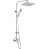 Sprchová zostava s batériou SLIM s horným vývodom, 20x20cm, s príslušenstvom