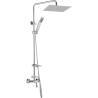 Sprchová zostava s batériou TIRA s horným vývodom, 25x25cm, s príslušenstvom