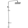 Sprchová sestava pro horní vývod, 20 x 20 cm,  včetně keramický přepínač,mýdlenka, držák sprchy, bez příslušenství