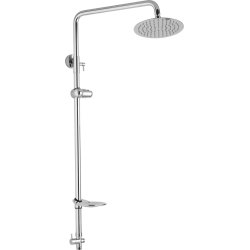 Sprchová zostava pre horný vývod, priemer 20 cm, vrátane keramický prepínač, mydelnička, držiak sprchy, bez príslušenstva