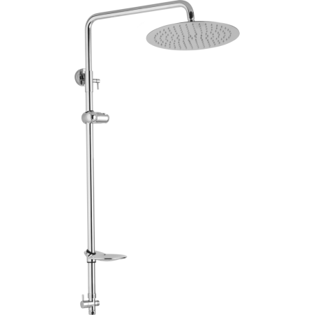 Sprchová zostava pre horný vývod, priemer 30cm, vrátane keramický prepínač, mydlenka, držiak sprchy, bez príslušenstva